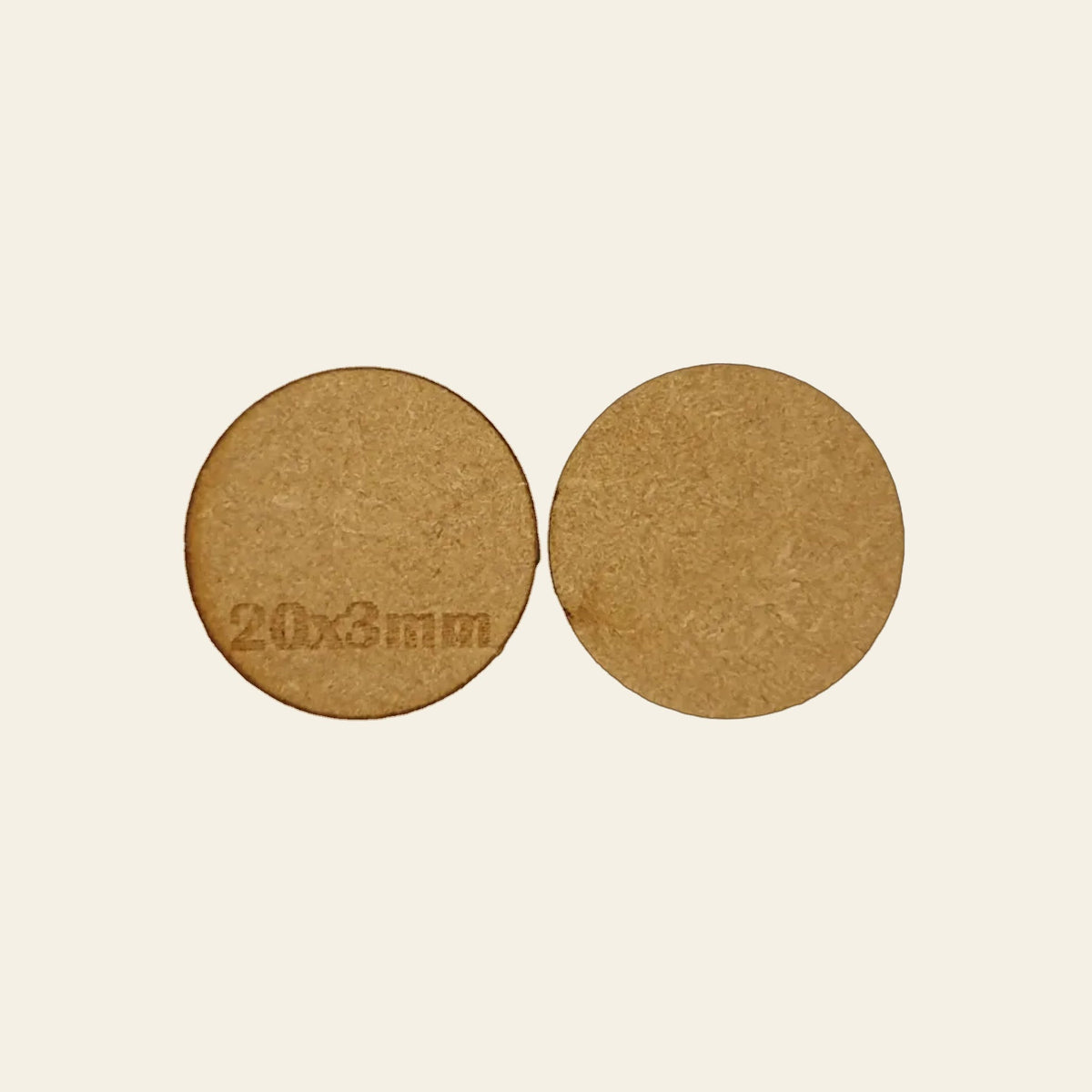 20mm Round MDF Base x60