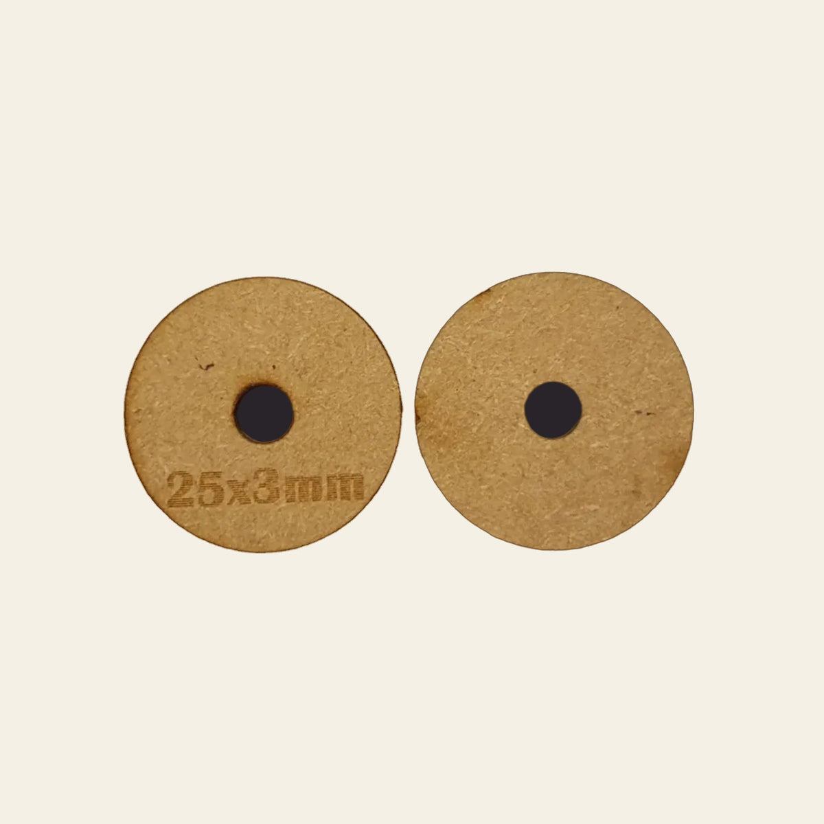 25mm Round MDF Base x40