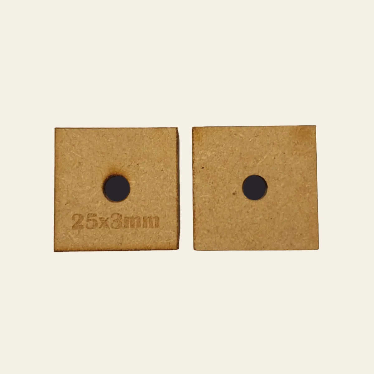 25mm Square MDF Base x40