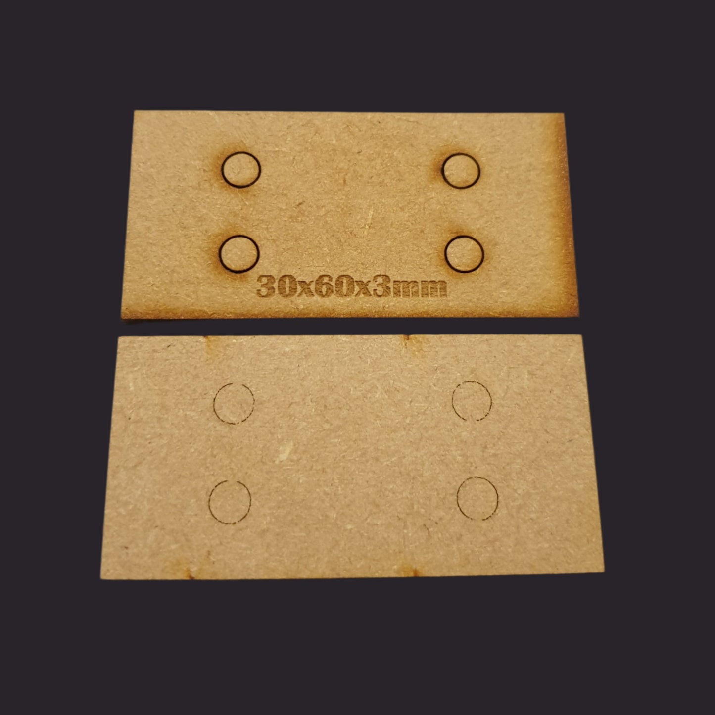 30x60mm Rectangle Base x10