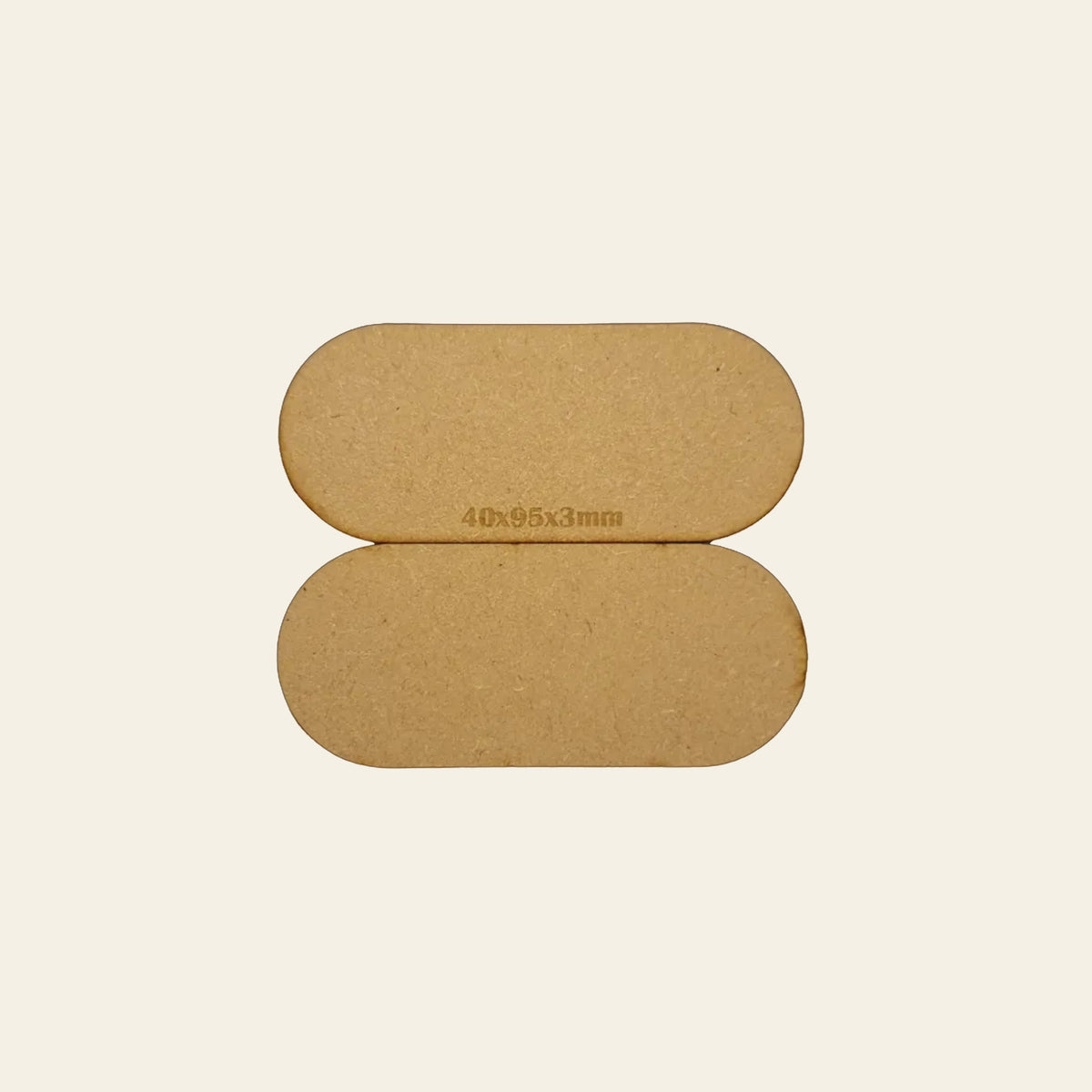 40x95mm Pill MDF Base x10