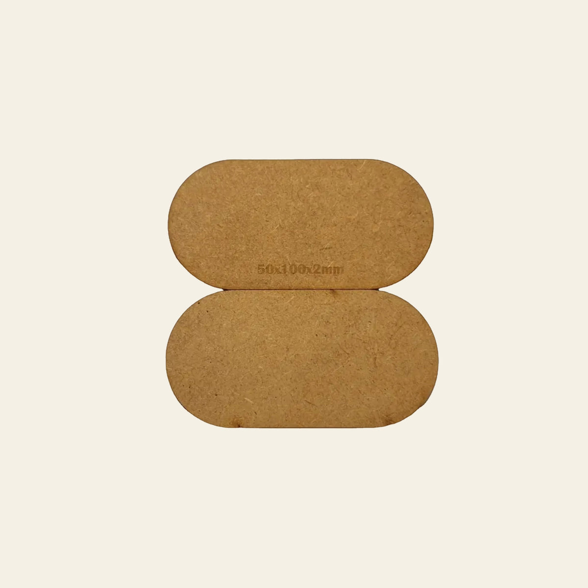 50x100mm Pill MDF Base x5