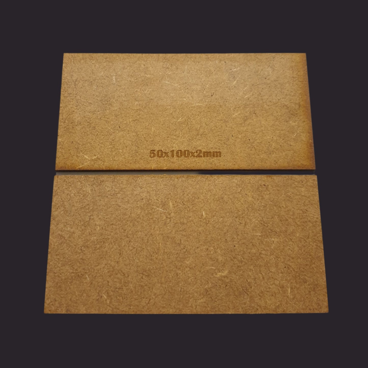 50x100mm Rectangle MDF Base x5