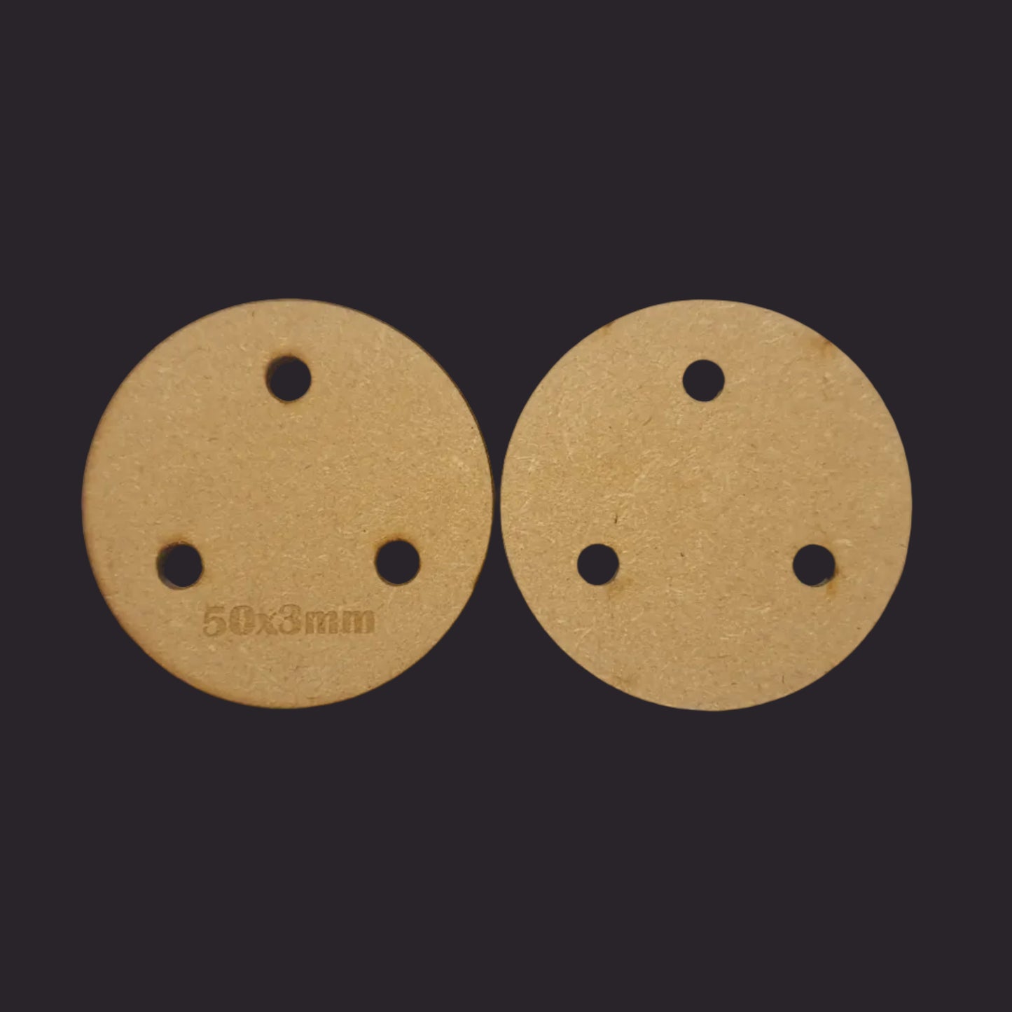 50mm Round MDF Base x20