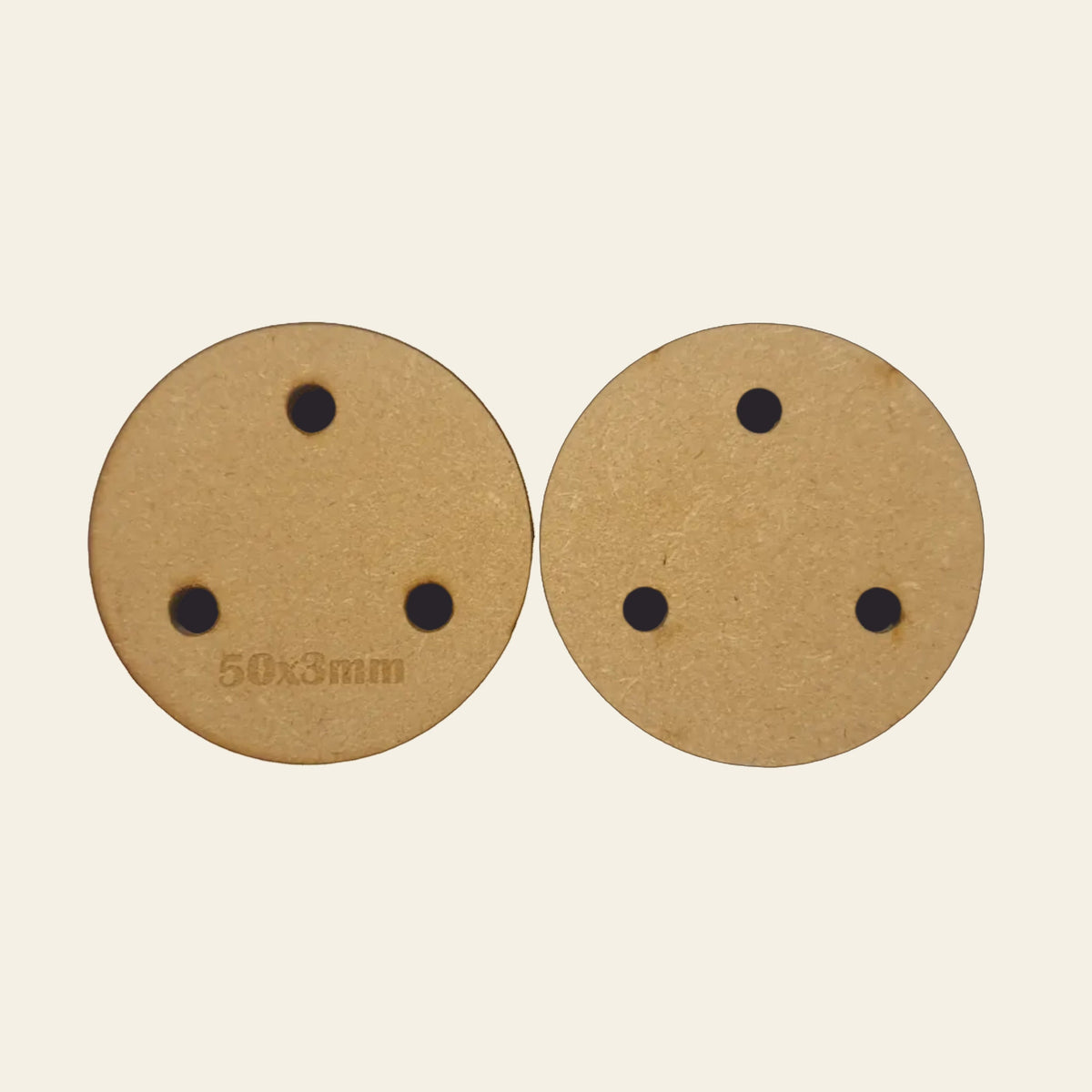 50mm Round MDF Base x20