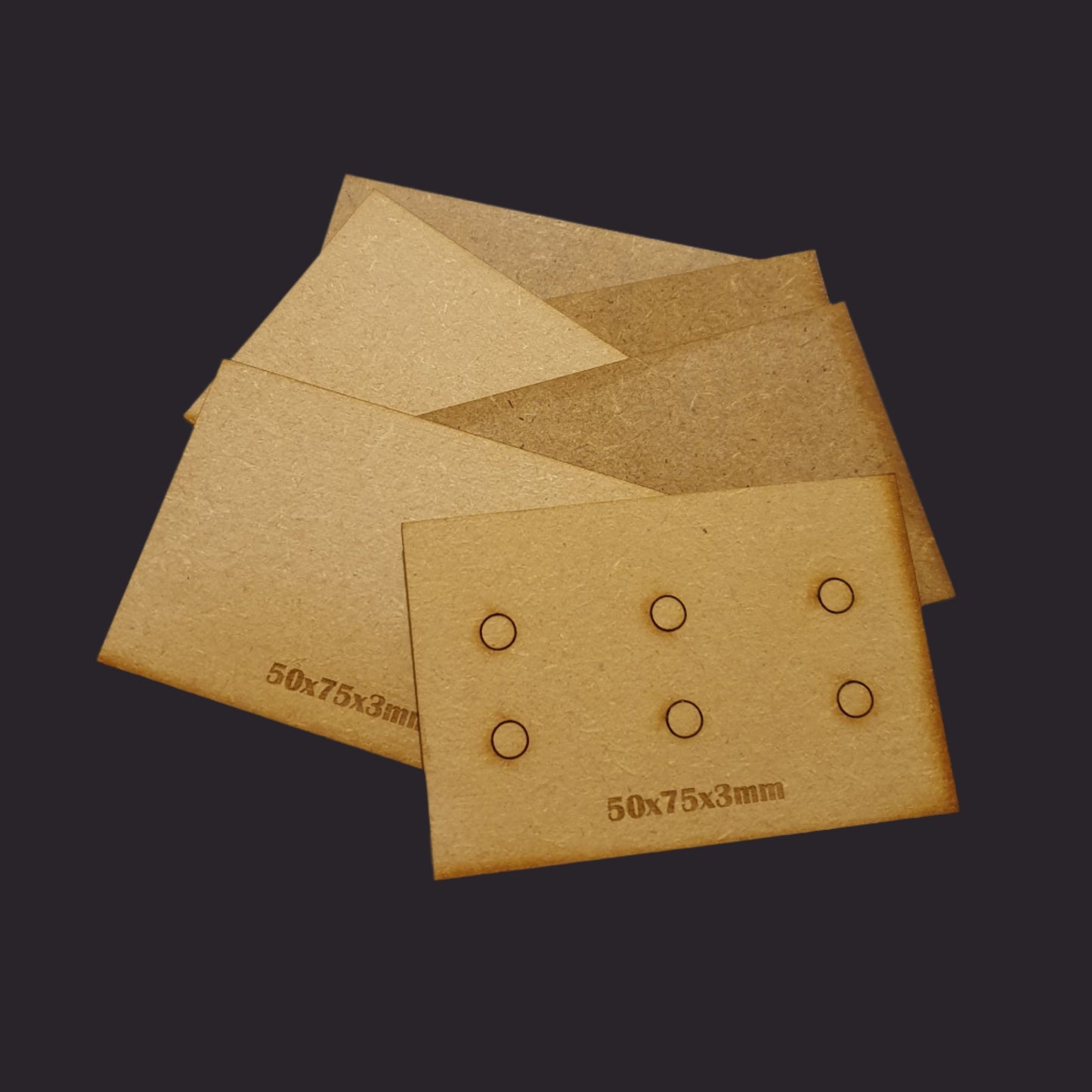 50x75mm Rectangle Base x5