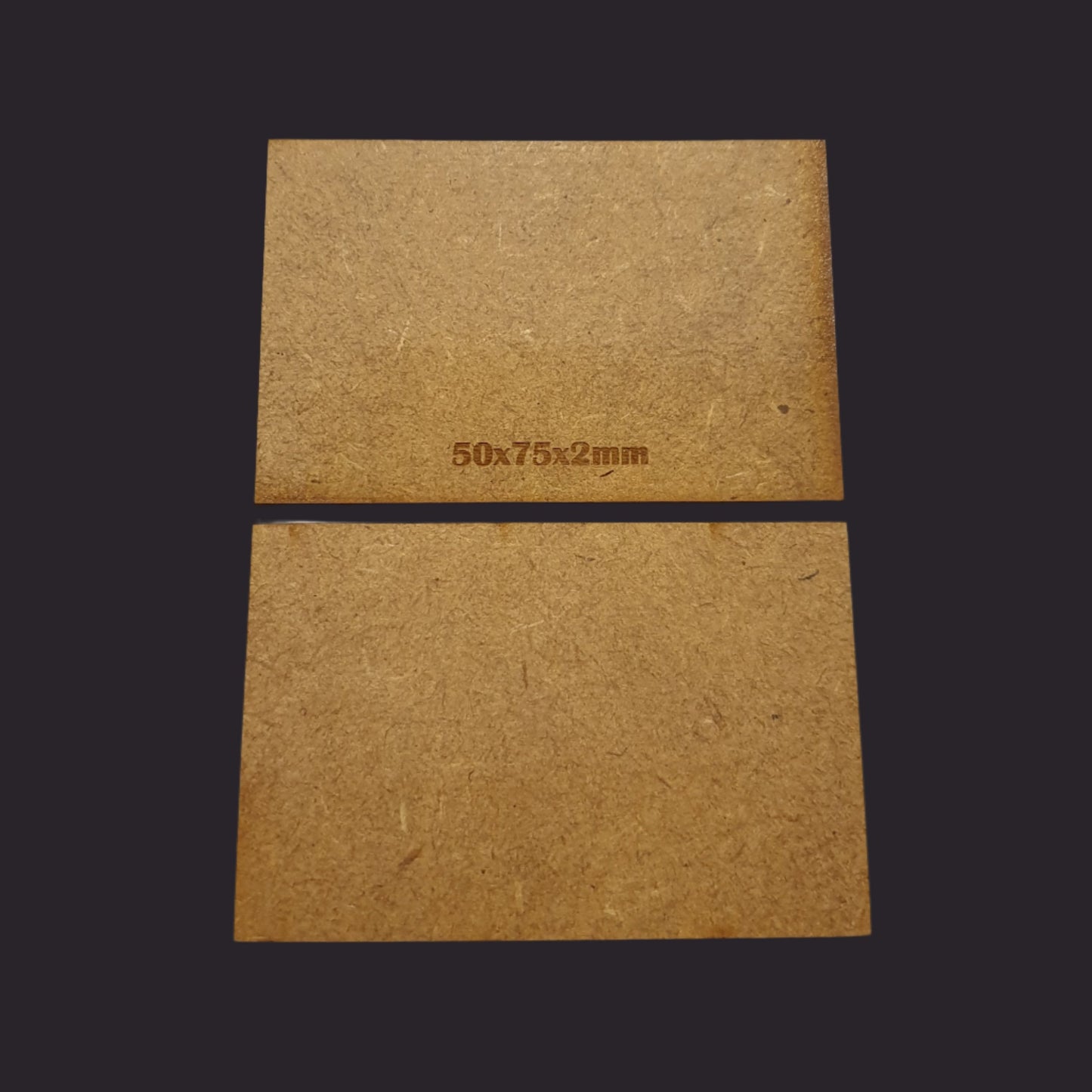 50x75mm Rectangle MDF Base x5