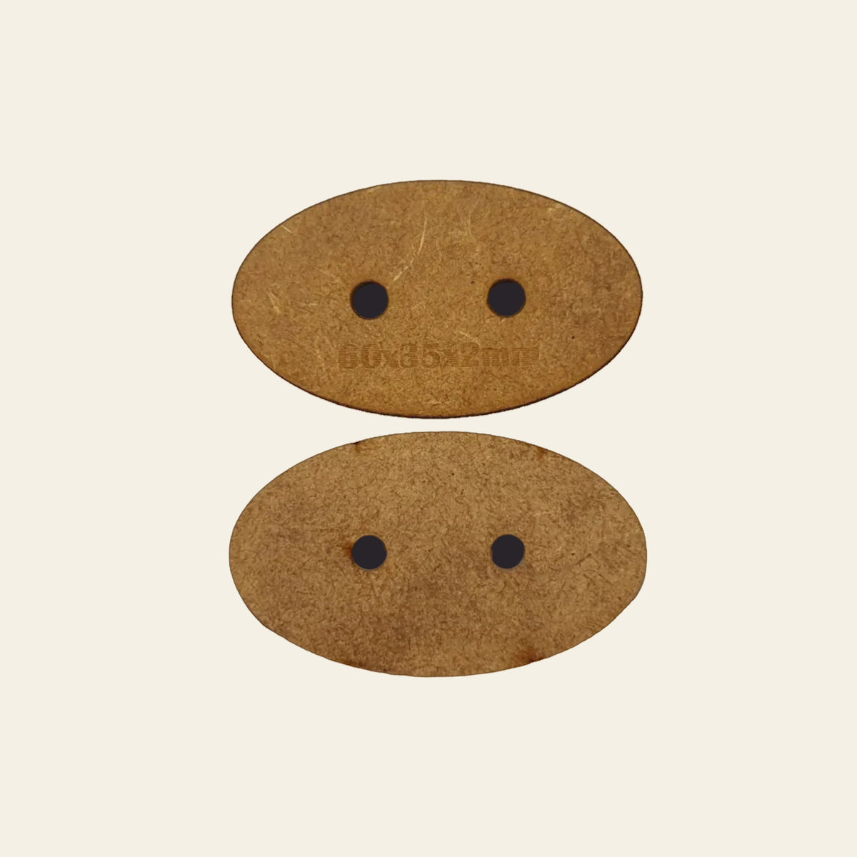 60x35mm Oval MDF Base x30