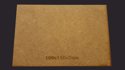 100x150mm Rectangle MDF Base x1