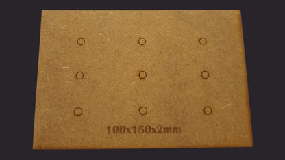 100x150mm Rectangle MDF Base x1