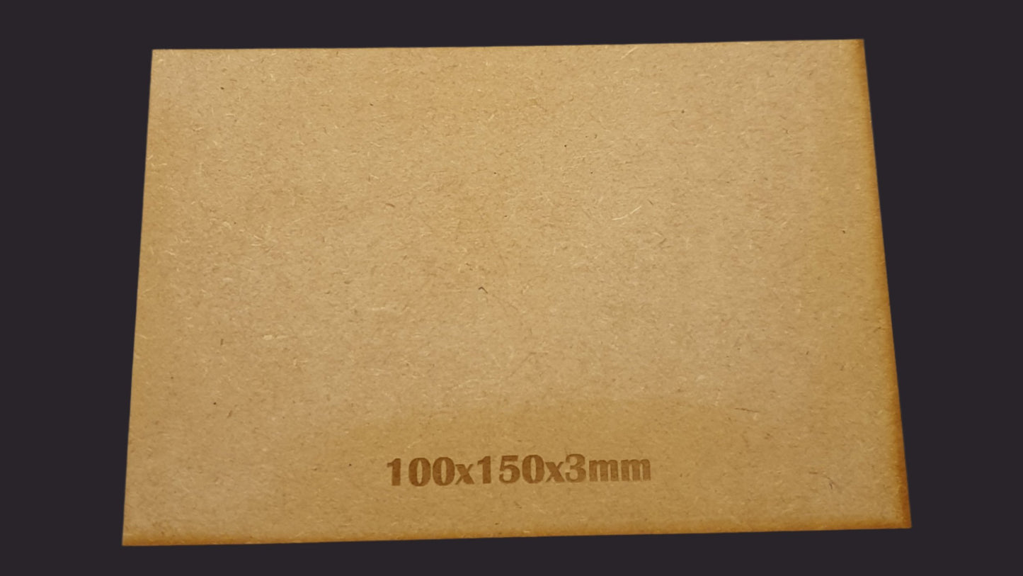 100x150mm Rectangle MDF Base x1