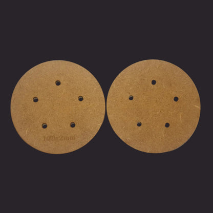 100mm Round MDF Base x5