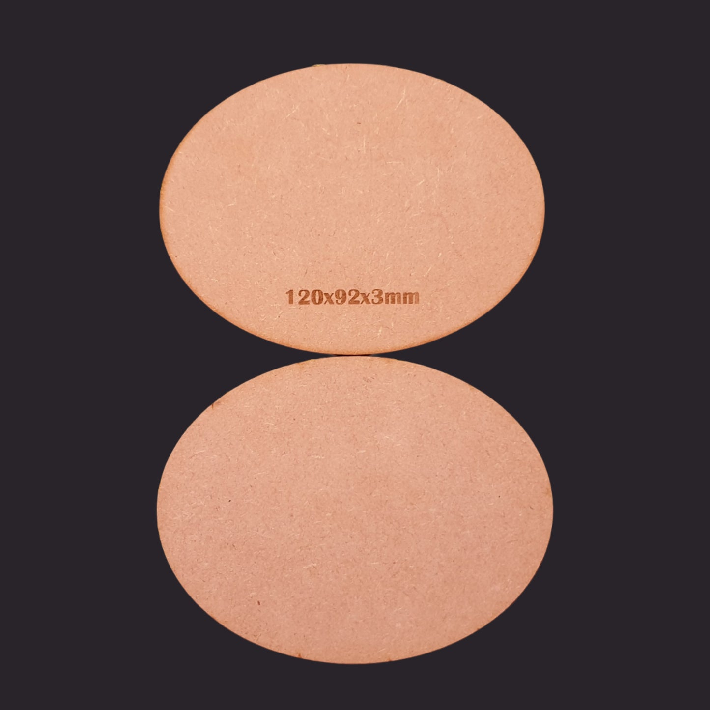 120x92mm Oval MDF Base x1