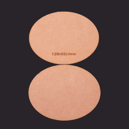 120x92mm Oval MDF Base x1