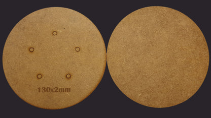 130mm Round Base x2