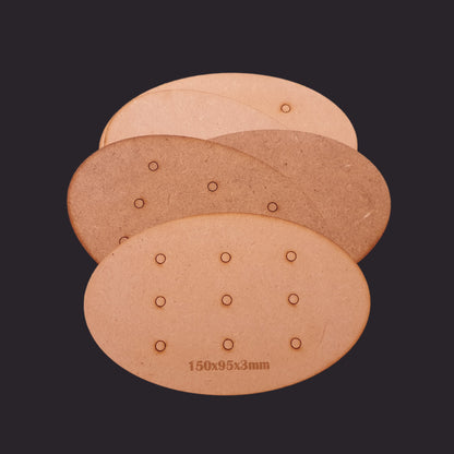 150x95mm Oval MDF Base x1