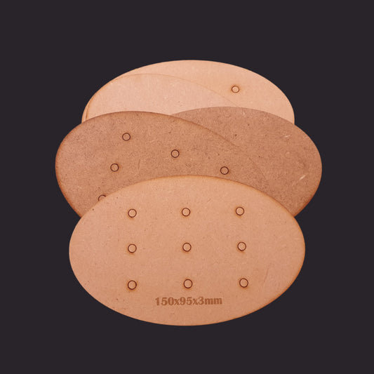 150x95mm Oval MDF Base x1