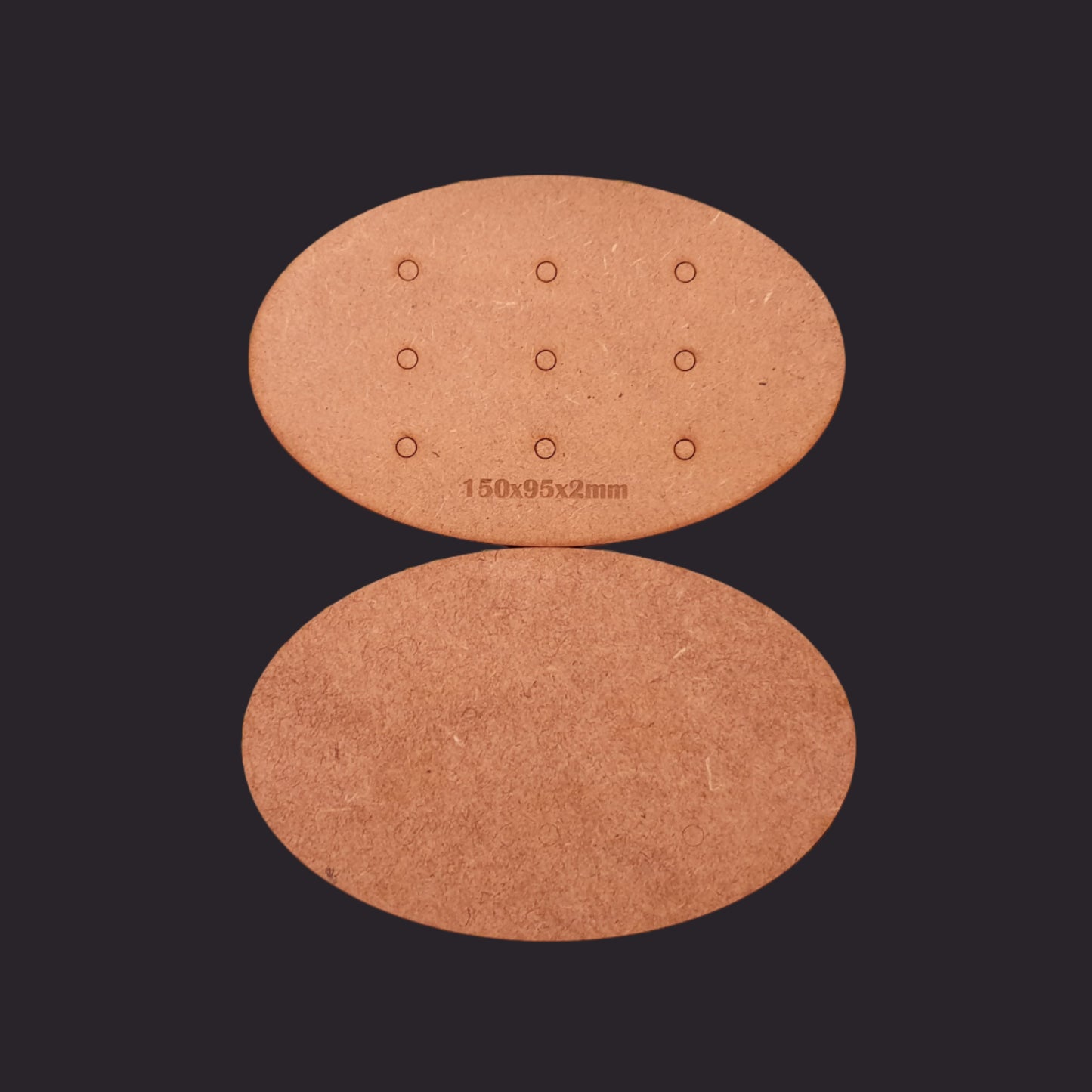 150x95mm Oval MDF Base x1