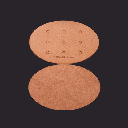 150x95mm Oval MDF Base x1