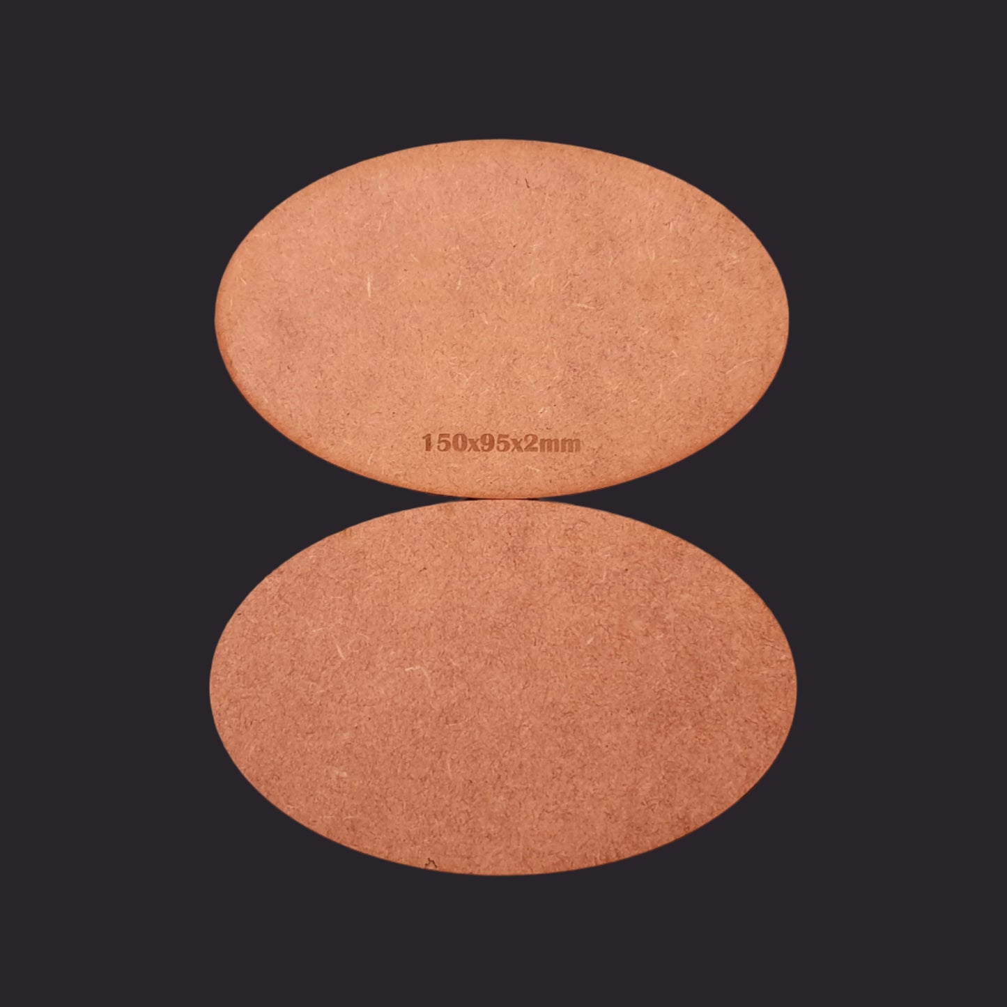 150x95mm Oval MDF Base x1