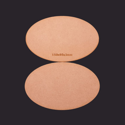 150x95mm Oval MDF Base x1
