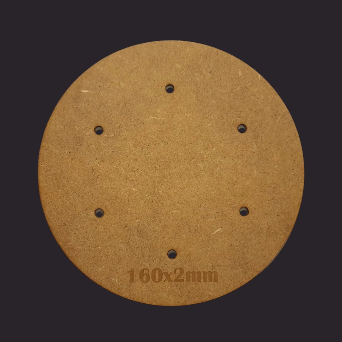 160mm Round MDF Base x5