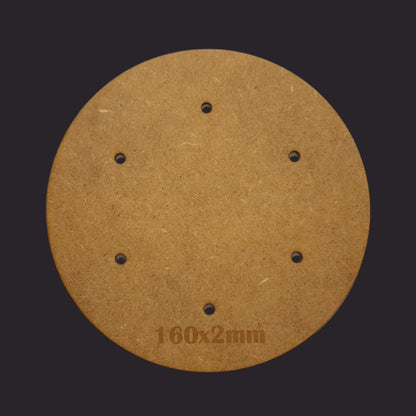 160mm Round MDF Base x5