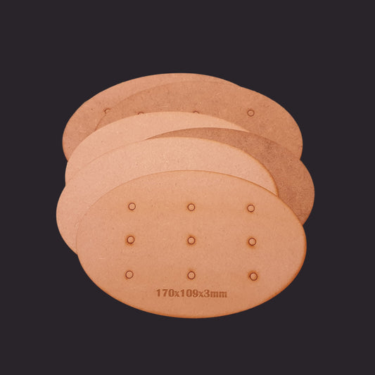 170x105mm Oval MDF Base x1