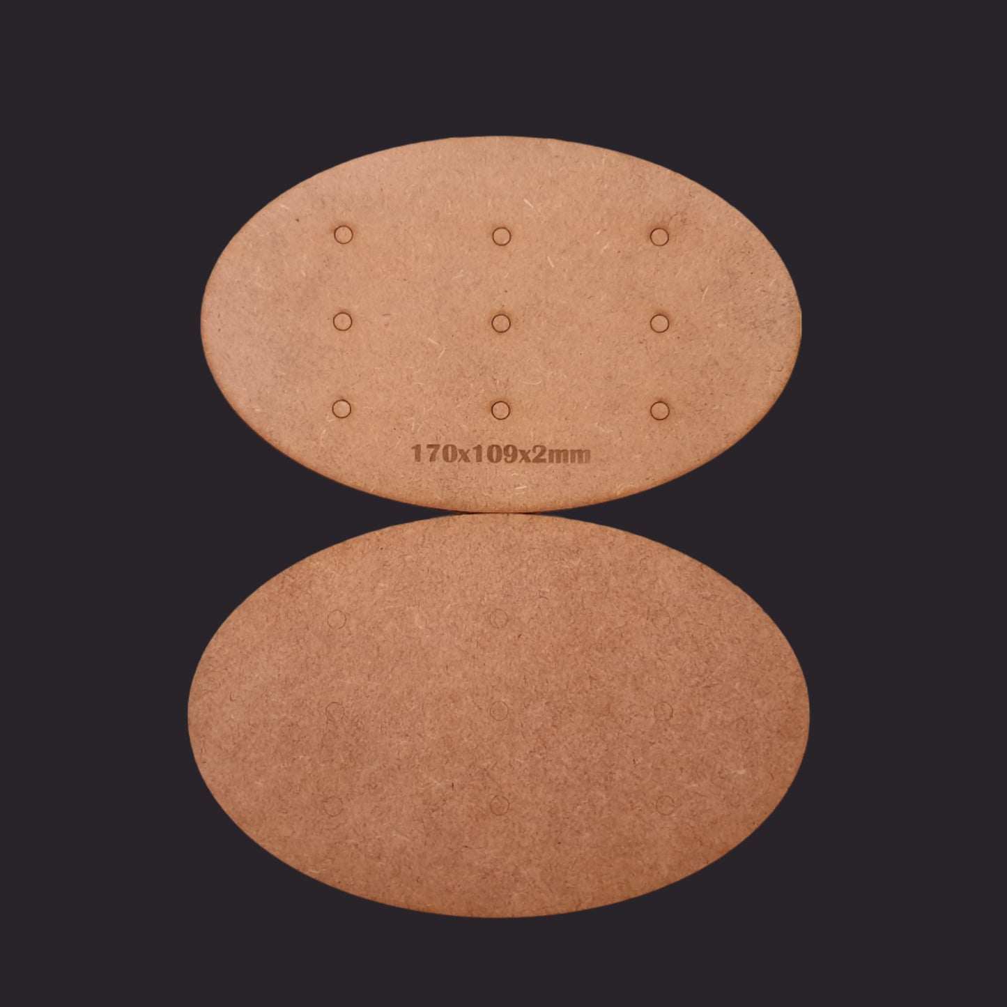 170x105mm Oval MDF Base x1