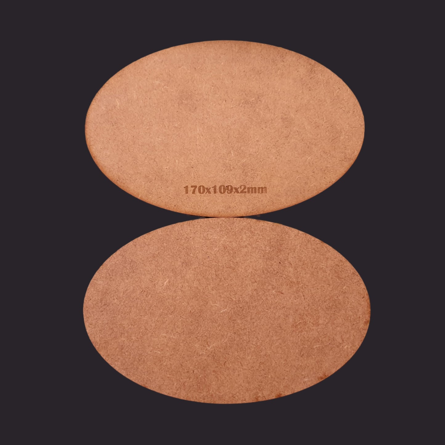 170x105mm Oval MDF Base x1