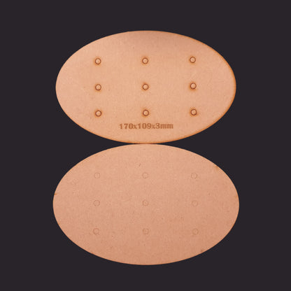 170x105mm Oval MDF Base x1