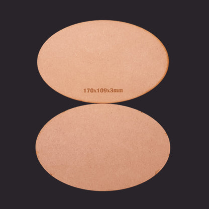 170x105mm Oval MDF Base x1