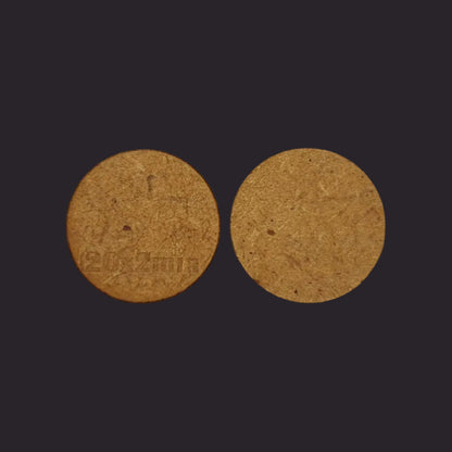 20mm Round MDF Base x60