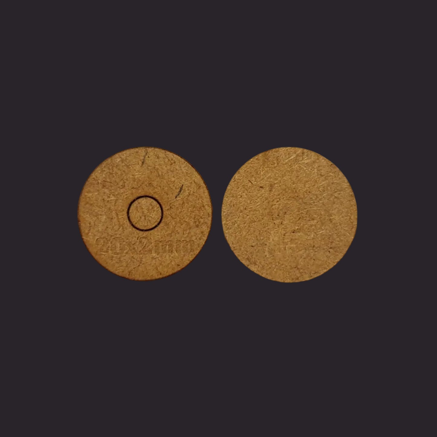 20mm Round MDF Base x60