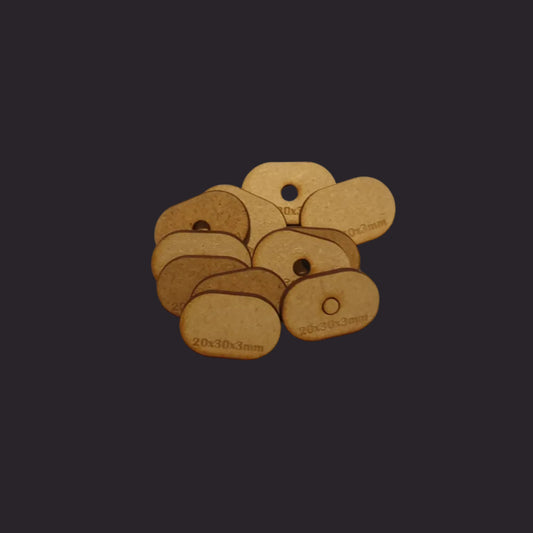 20x30mm Pill MDF Base x40