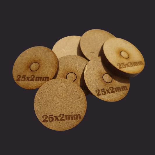 25mm Round Base x20