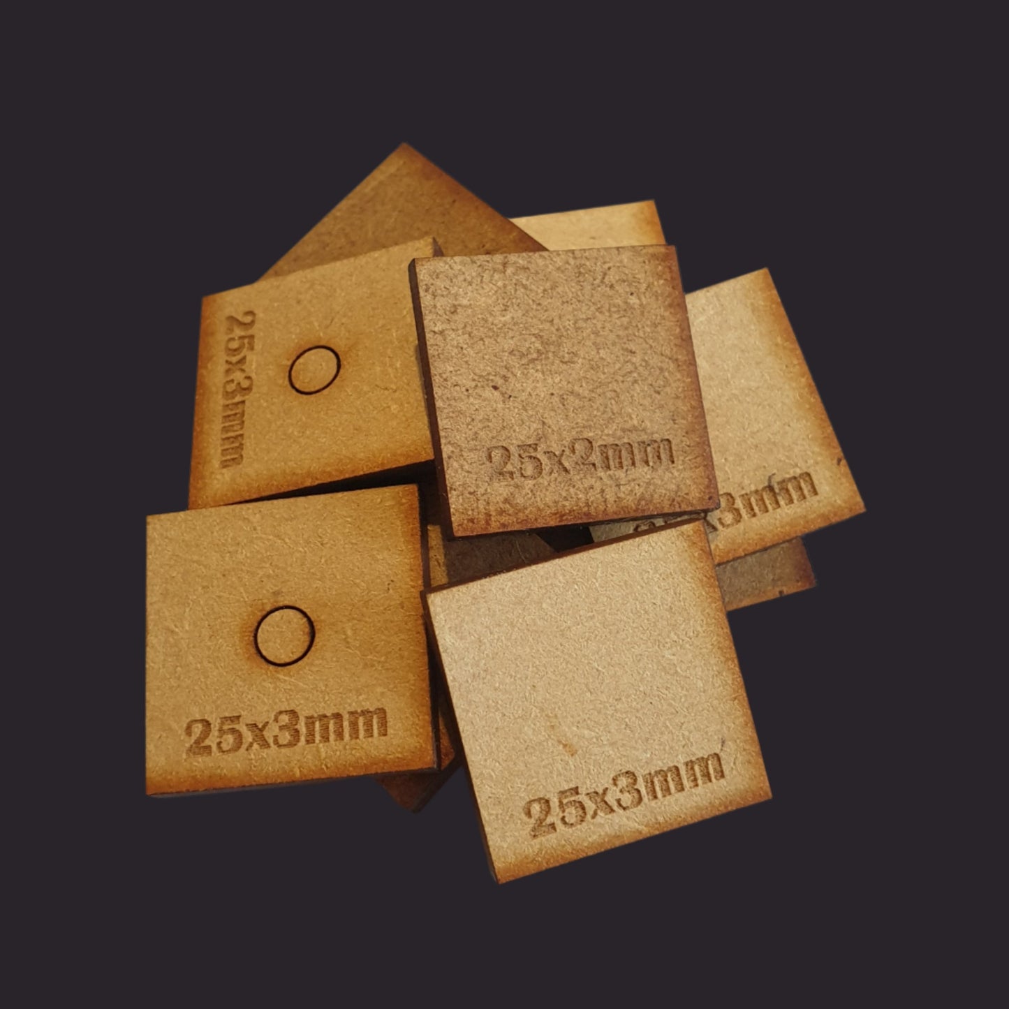 25mm Square Base x20