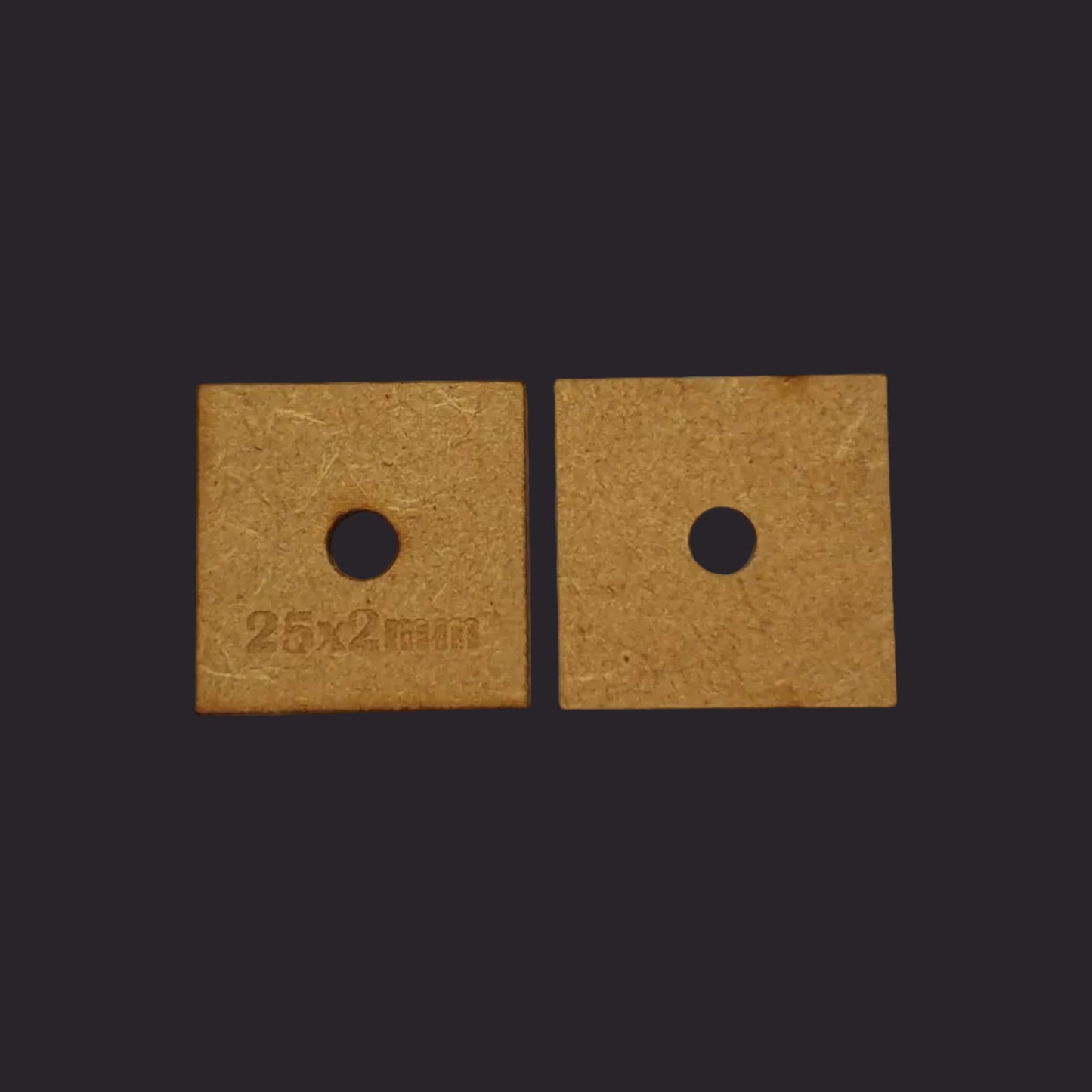 25mm Square MDF Base x40