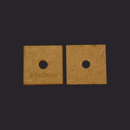 25mm Square MDF Base x40