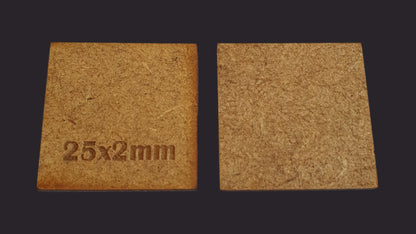 25mm Square Base x20