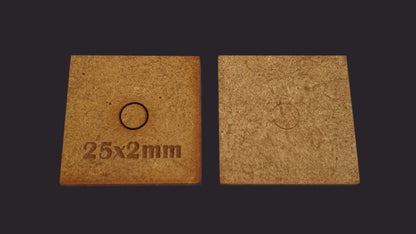 25mm Square Base x20