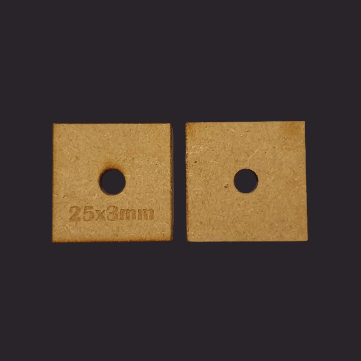 25mm Square MDF Base x40