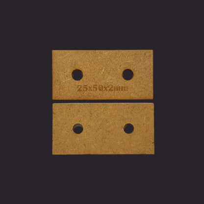 25x50mm Rectangle MDF Base x40