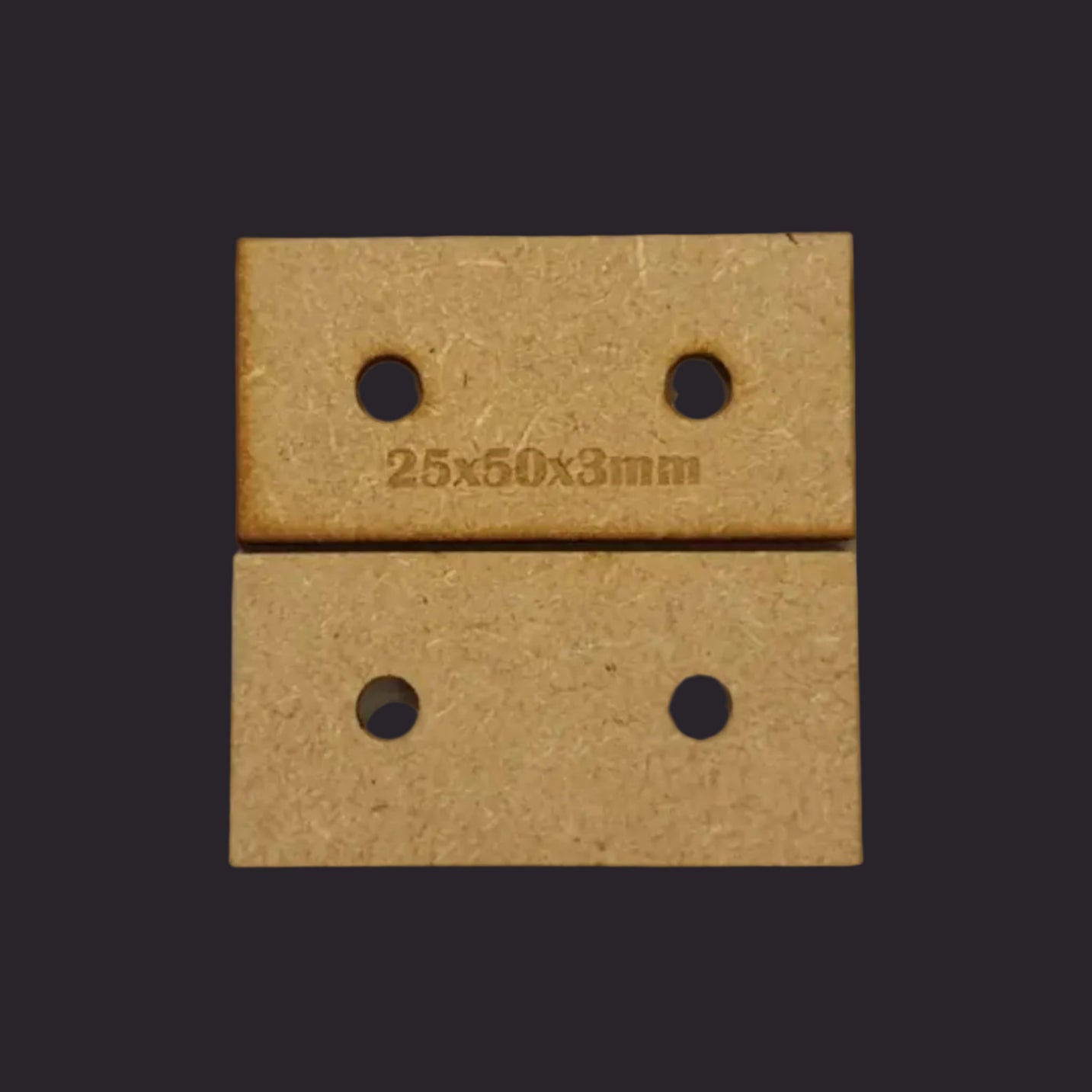 25x50mm Rectangle MDF Base x40