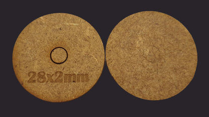 28mm Round MDF Base x20