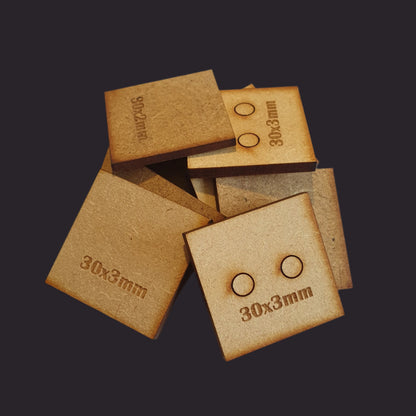 30mm Square MDF Base x20