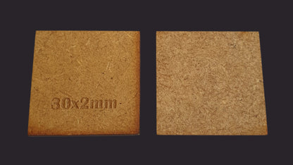 30mm Square MDF Base x20