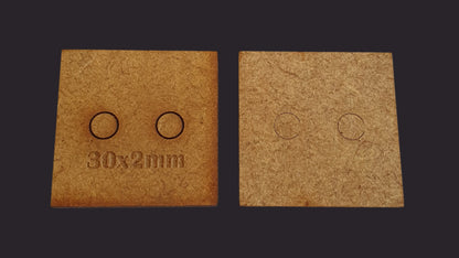 30mm Square MDF Base x20