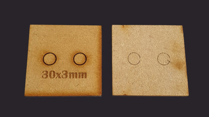 30mm Square MDF Base x20