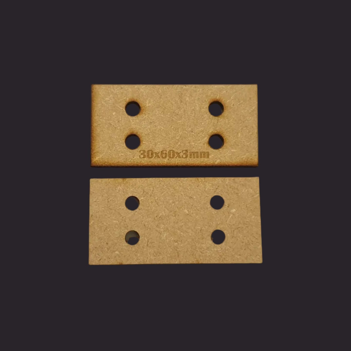 30x60mm Rectangle MDF Base x30